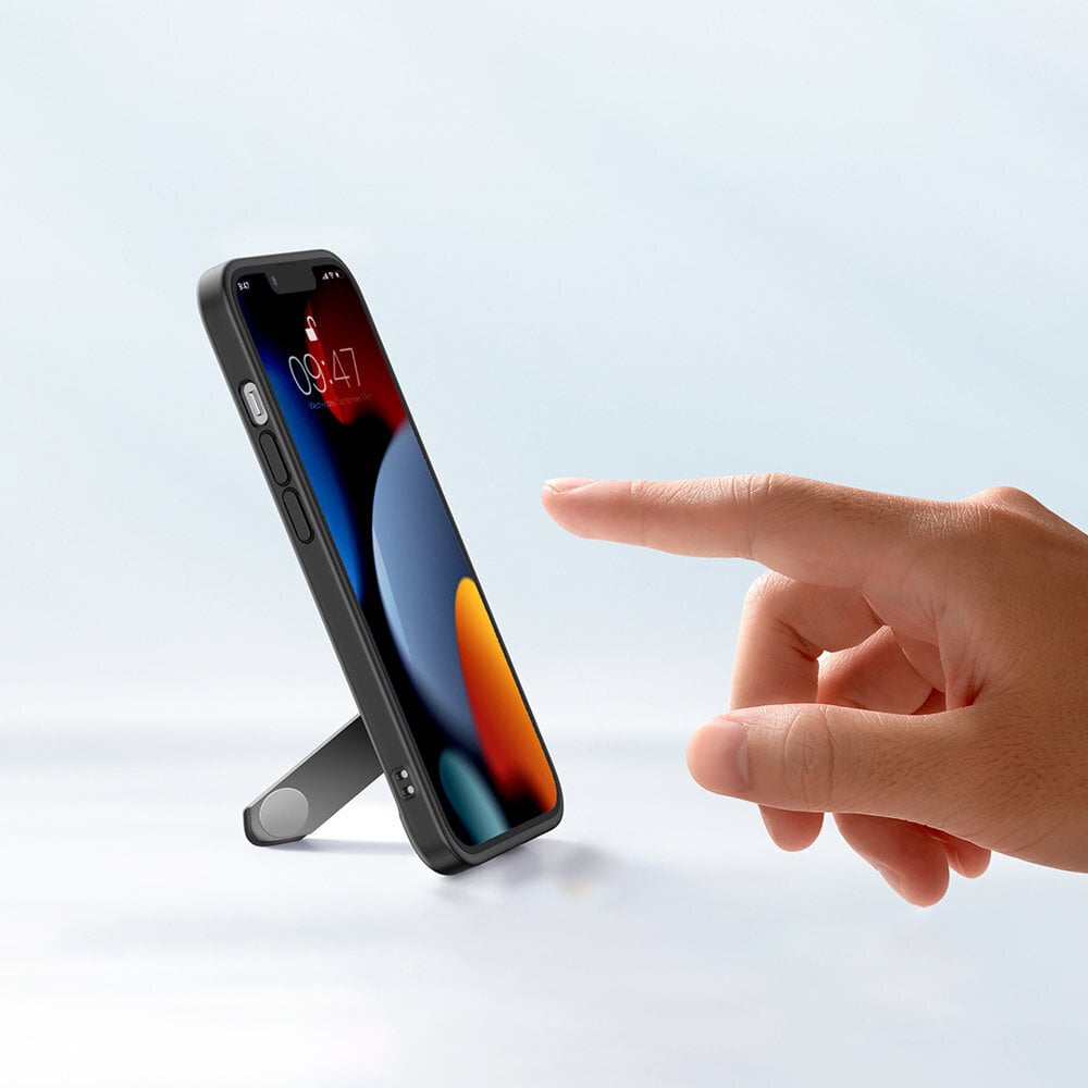 Ugreen Fusion Kickstand Case skirtas iPhone 13 Pro Max, juodas kaina ir informacija | Telefono dėklai | pigu.lt