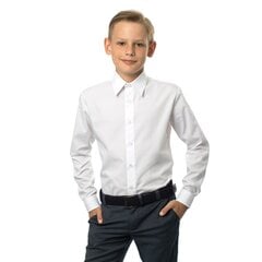 Marškiniai berniukams G10172 Marten, balti Slim, S1100051L0 kaina ir informacija | Marškinėliai berniukams | pigu.lt