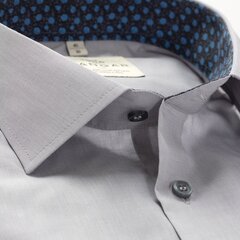 Vyriški marškiniai 19K034, pilki kaina ir informacija | Vyriški marškiniai | pigu.lt