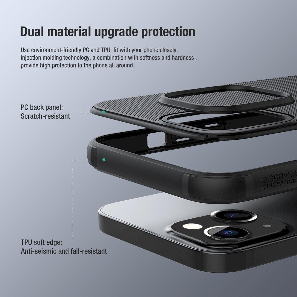Nillkin Super Frosted Shield Pro Case durable, skirtas iPhone 13 mini, raudonas kaina ir informacija | Telefono dėklai | pigu.lt