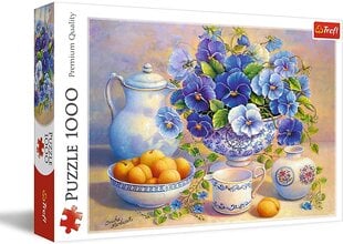 Delionė Trefl „Mėlynos gėlės“, 1000 d. kaina ir informacija | Dėlionės (puzzle) | pigu.lt