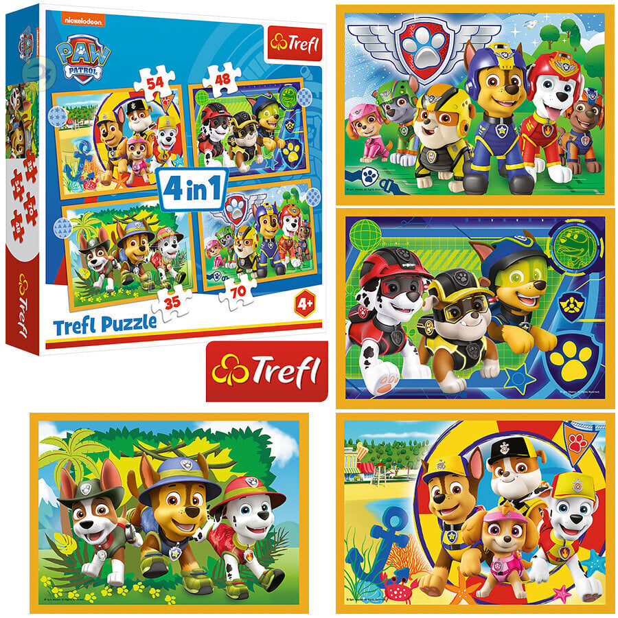 Dėlionių rinkinys Trefl Šunyčiai Patruliai (Paw Patrol) цена и информация | Dėlionės (puzzle) | pigu.lt