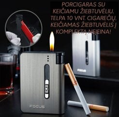 Cigarečių dėklas, pilkas kaina ir informacija | Kitos originalios dovanos | pigu.lt