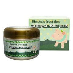 Kolageno veido kaukė Elizavecca Green Piggy Collagen Jella Pack, 100 g kaina ir informacija | Veido kaukės, paakių kaukės | pigu.lt