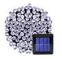 Kalėdinė girlianda su saulės baterija 200 LED, 22 m, balta kaina ir informacija | Girliandos | pigu.lt