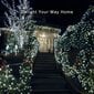 Kalėdinė girlianda su saulės baterija 200 LED, 22 m, šiltai balta цена и информация | Girliandos | pigu.lt