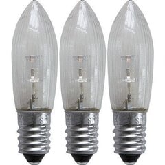 Atsarginės lemputės LED, 0.2W, 23-55V, E10, 3vnt. kaina ir informacija | Girliandos | pigu.lt