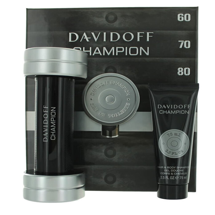 Rinkinys Davidoff Champion: EDT vyrams 90 ml + dušo želė 75 ml цена и информация | Kvepalai vyrams | pigu.lt