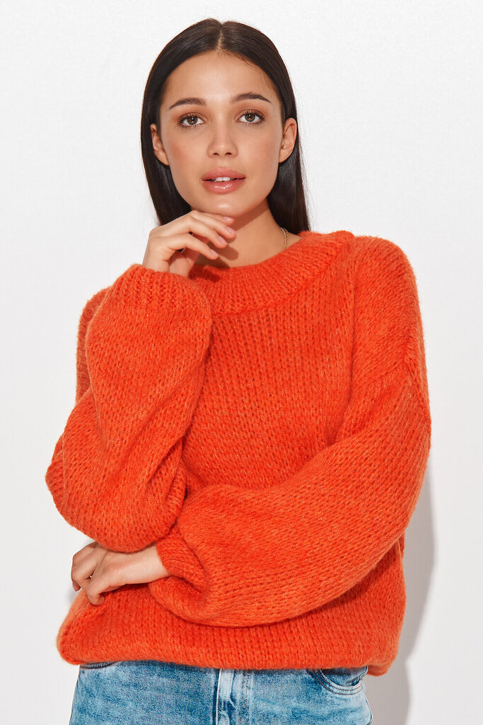Megztinis moterims Numinou, oranžinis kaina ir informacija | Megztiniai moterims | pigu.lt