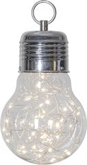 Орнамент "Лампочка" белый, 30 светодиодов, на батарейках, для интерьера, IP20 цена и информация | Гирлянды | pigu.lt