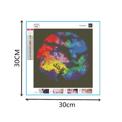 Deimantinio paveikslo-mozaikos 5D rinkinys (akučių klijavimas) 30x30 cm DK31056 kaina ir informacija | Deimantinės mozaikos | pigu.lt
