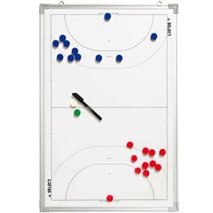 Taktinė lenta rankinio treneriui Select, 60 x 90 cm, balta kaina ir informacija | Rankinis | pigu.lt