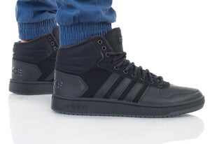 Мужские кеды Adidas Hoops 2.0 Mid Black цена и информация | Спортивная обувь, кроссовки для женщин | pigu.lt