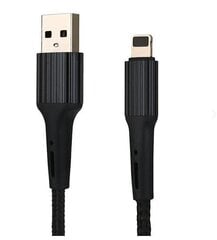 Somostel кабель Iphone, 1m, черный цена и информация | Кабели и провода | pigu.lt