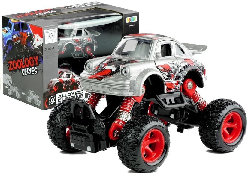 Žaislinis automobilis Monster Truck sidabrinis kaina ir informacija | Žaislai berniukams | pigu.lt