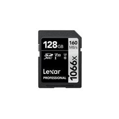 Карта памяти Lexar Professional 1066x SDXC UHS-I SDXC, 128 Гб, Silver, Class 10, U3, V30, 120 Мб цена и информация | Карты памяти для телефонов | pigu.lt