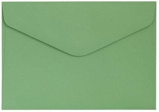 Конверты C6 Gladki, 130 г, 10 шт, зеленые цена и информация | Конверты, открытки | pigu.lt