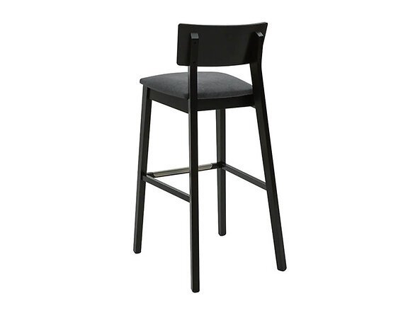 Baro kėdė BRW Barker, juoda/pilka kaina ir informacija | Virtuvės ir valgomojo kėdės | pigu.lt