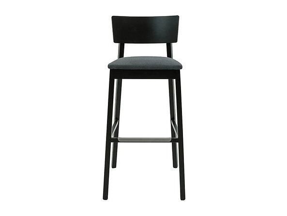 Baro kėdė BRW Barker, juoda/pilka kaina ir informacija | Virtuvės ir valgomojo kėdės | pigu.lt