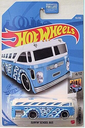 Mašinos modelis 2021 - 055 - GTC61 Hot Wheels Surfin' School Bus цена и информация | Žaislai berniukams | pigu.lt