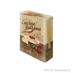 Металлическая банка/XL/3D Cucina Italiana цена и информация | Посуда для хранения еды | pigu.lt