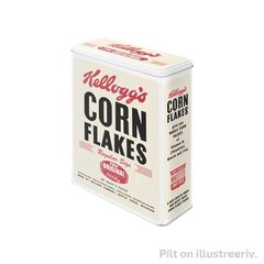 Metalinė skardinė / XL / Kellogs´s Corn Flakes The Original  kaina ir informacija | Maisto saugojimo  indai | pigu.lt