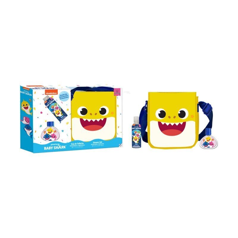 Rinkinys vaikams Nickelodeon Pinkfong Baby Shark: rankinė + dušo želė 50 ml + EDT 50 ml kaina ir informacija | Kosmetika vaikams ir mamoms | pigu.lt