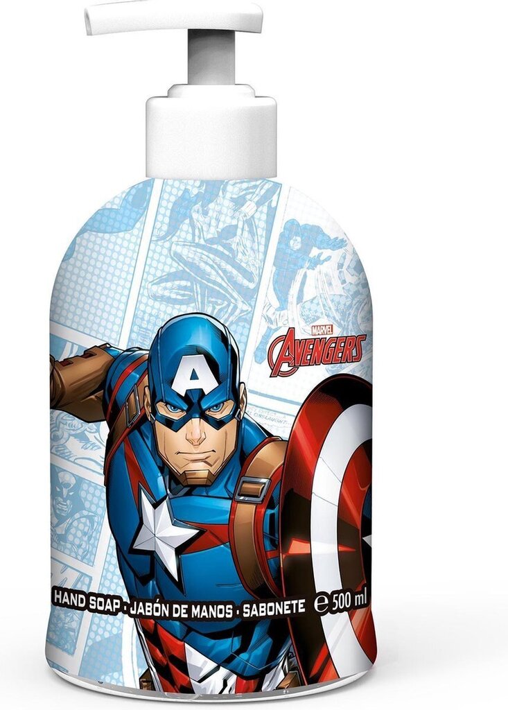Skystas rankų muilas vaikams Captain America, 500 ml kaina ir informacija | Kosmetika vaikams ir mamoms | pigu.lt