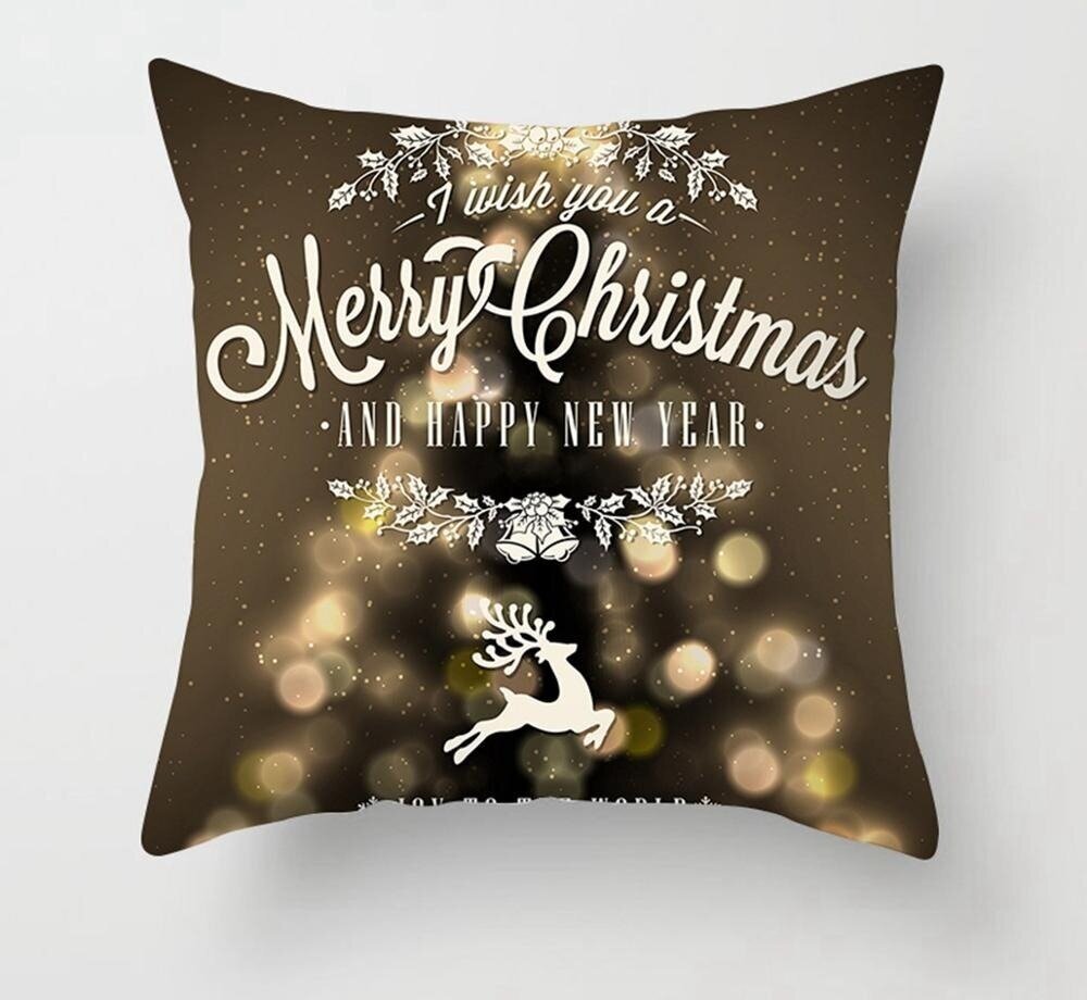 Dekoratyvinis kalėdinis pagalvės užvalkalas, „Merry Christmas“