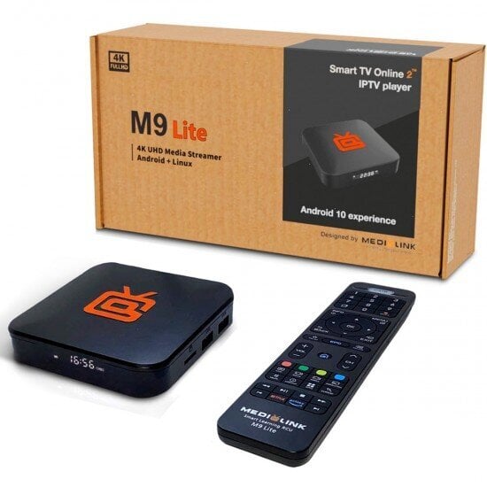 Мультимедийный проигрыватель Medialink M9 LITE, 4K IPTV цена | pigu.lt