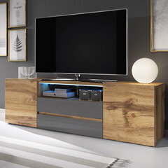 ТВ-столик Selsey Bros, серый/коричневый цена и информация | Тумбы под телевизор | pigu.lt