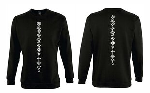 Vyriškas džemperis Baltų simboliai, juodos spalvos цена и информация | Мужские толстовки | pigu.lt