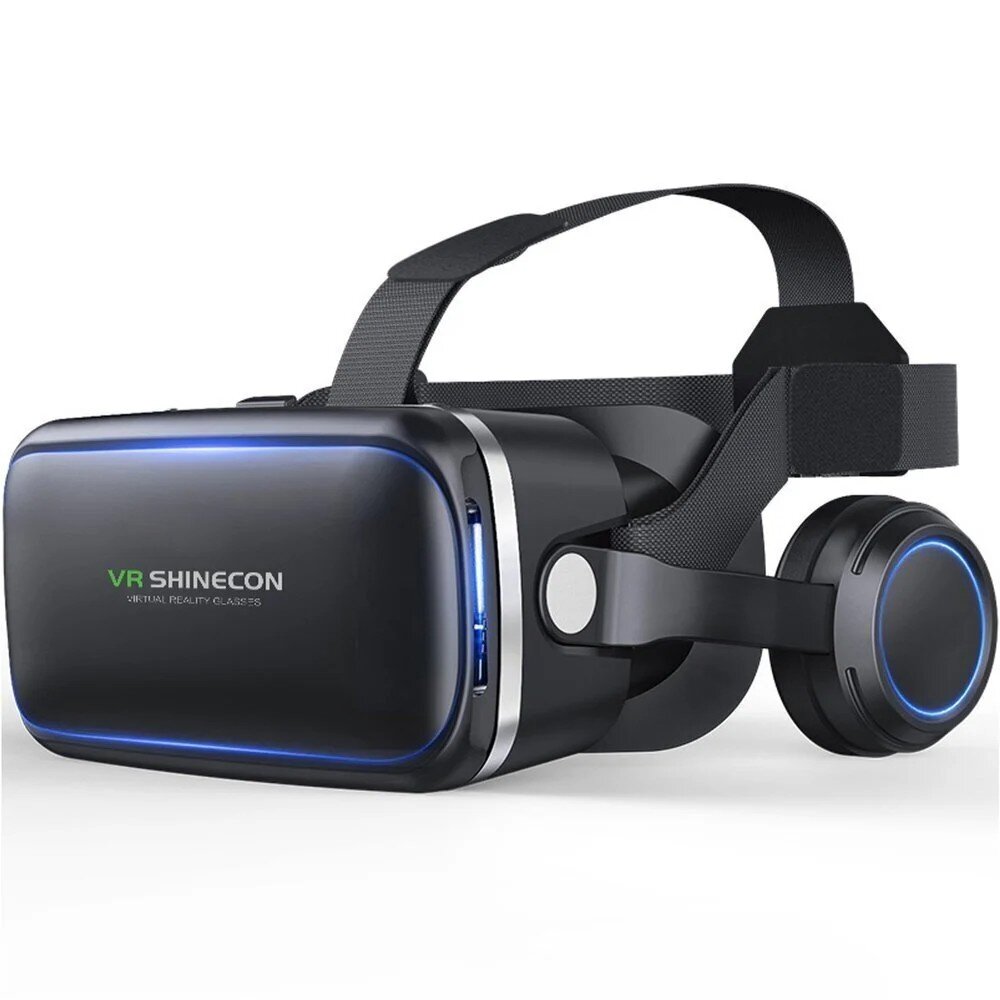 Virtualios realybės akiniai Shinecon VR 10 3D (BT) + ausinės + pultelis kaina ir informacija | Virtualios realybės akiniai | pigu.lt