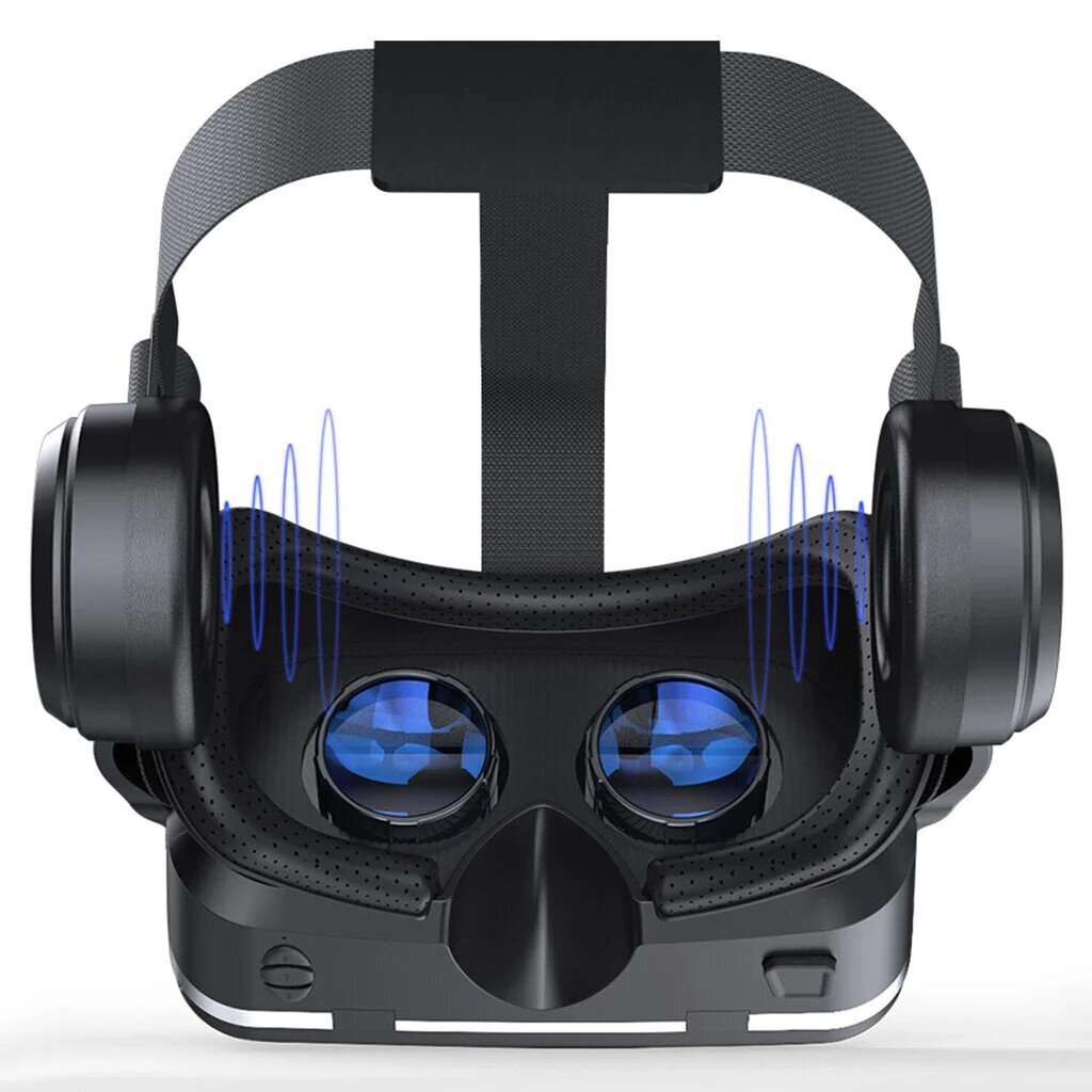 Virtualios realybės akiniai Shinecon VR 10 3D (BT) + ausinės + pultelis цена и информация | Virtualios realybės akiniai | pigu.lt