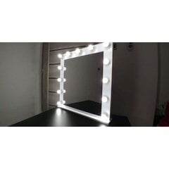 Kosmetinis veidrodis WHITE III 80x80 kaina ir informacija | Veidrodžiai | pigu.lt