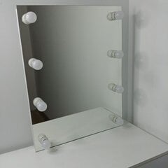 Косметическое зеркало SILVER II 55x70 цена и информация | Зеркала | pigu.lt