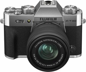 Fujifilm X-T30 II XC15-45 Kit, Silver цена и информация | Цифровые фотоаппараты | pigu.lt