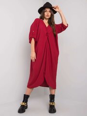 Бордовое платье оверсайз цена и информация | Платья | pigu.lt