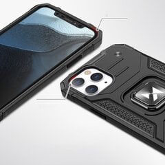 Wozinsky Ring Armor Hybrid Case skirtas iPhone 13, rožinis kaina ir informacija | Telefono dėklai | pigu.lt