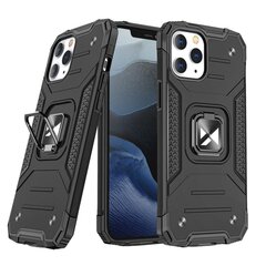 Wozinsky Ring Armor Hybrid Case skirtas iPhone 13, juodas kaina ir informacija | Telefono dėklai | pigu.lt