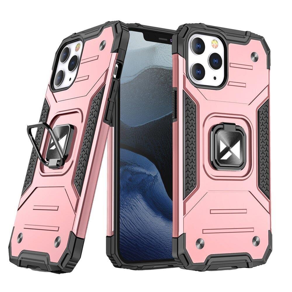 Wozinsky Ring Armor Hybrid Case skirtas iPhone 13 mini, rožinis цена и информация | Telefono dėklai | pigu.lt