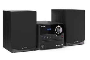 Sharp XL-B517D(BK) Hi-Fi Micro System  CD|FM|USB|Bluetooth v5.0  Aux-in  45W  Black цена и информация | Музыкальные центры | pigu.lt