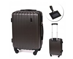 Mažas lagaminas Solier STL902 S, tamsiai pilkas kaina ir informacija | Lagaminai, kelioniniai krepšiai | pigu.lt