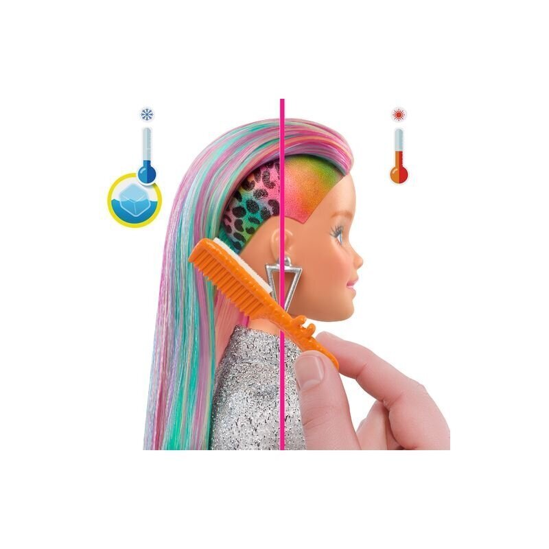 Lėlė Barbie vaivorykštės spalvų plaukais цена и информация | Žaislai mergaitėms | pigu.lt