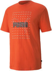 Puma Футболки Reflective Graphic Tee Orange 845849 32/M цена и информация | Мужские футболки | pigu.lt