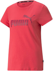 Футболка Puma Ess Logo Tee Coral 586775 35/M цена и информация | Женские футболки | pigu.lt