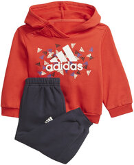 Cпортивный костюм Adidas I Over Jog Fl Blue HF1973 цена и информация | Комплекты для мальчиков | pigu.lt