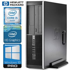 HP 8200 Elite SFF i5-2400 4GB 240SSD+2TB WIN10PRO/W7P kaina ir informacija | Stacionarūs kompiuteriai | pigu.lt