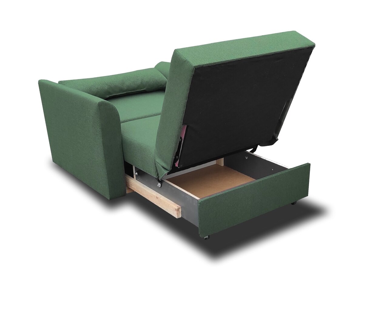 Sofa Mini 1, žalia kaina ir informacija | Sofos | pigu.lt