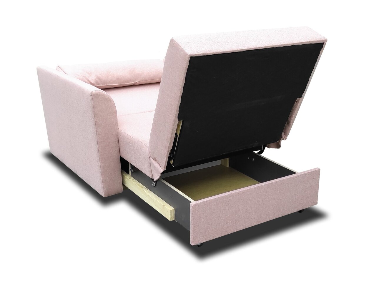 Sofa Mini 1, rožinė kaina ir informacija | Sofos | pigu.lt